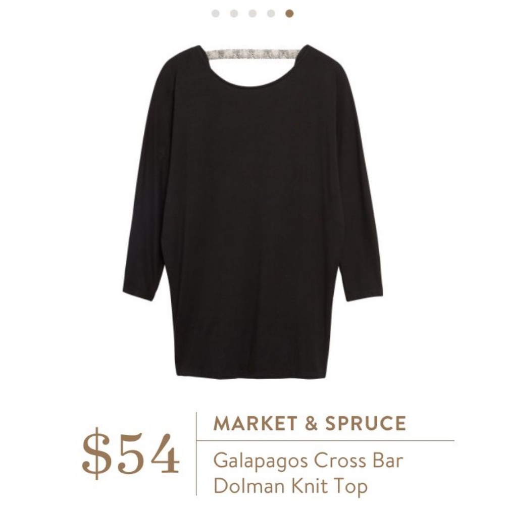 XXL, Black Dolman top, NWOT. Market and Spruce